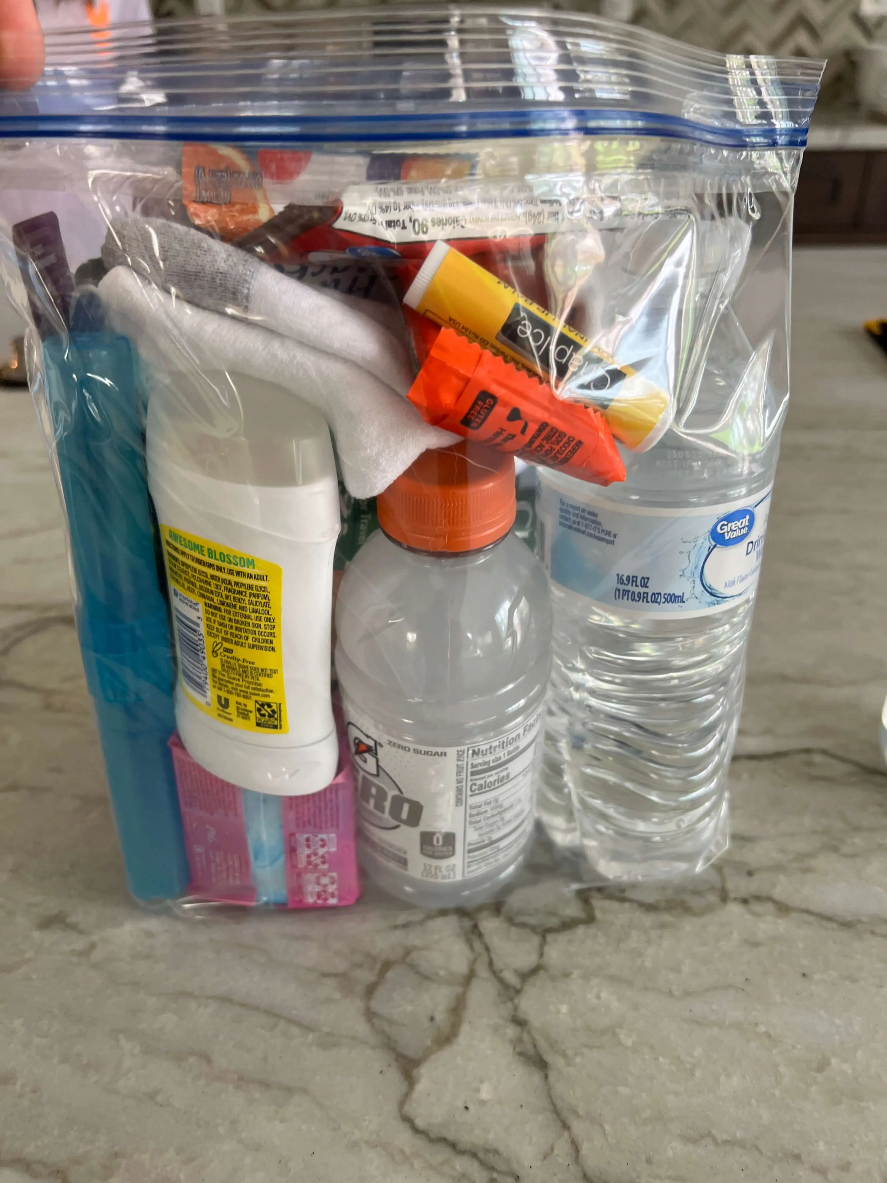 Female care package bag